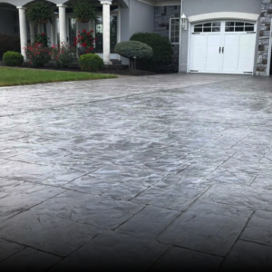 stamped concrete installation G Concrete